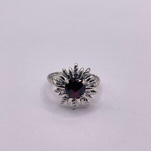David Yurman Starburst Ring with Garnet